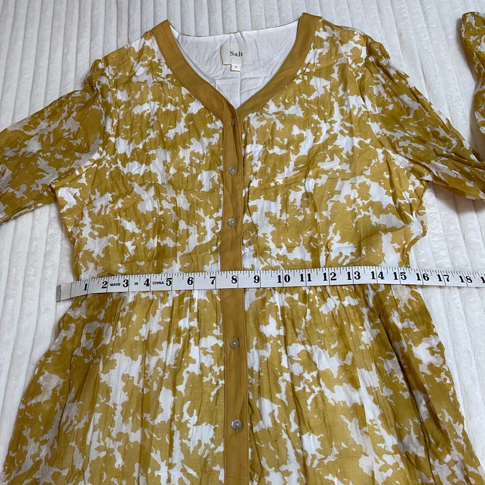 Roolee | Yellow & White | Floral Long Sleeve Maxi Dress - Picture 7 of 11